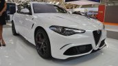 Alfa Romeo Giulia Veloce front three quarters at 2016 Bologna Motor Show